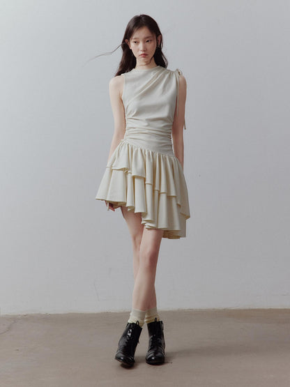 FUSSED Asymmetrical Pleated Knit Women&
