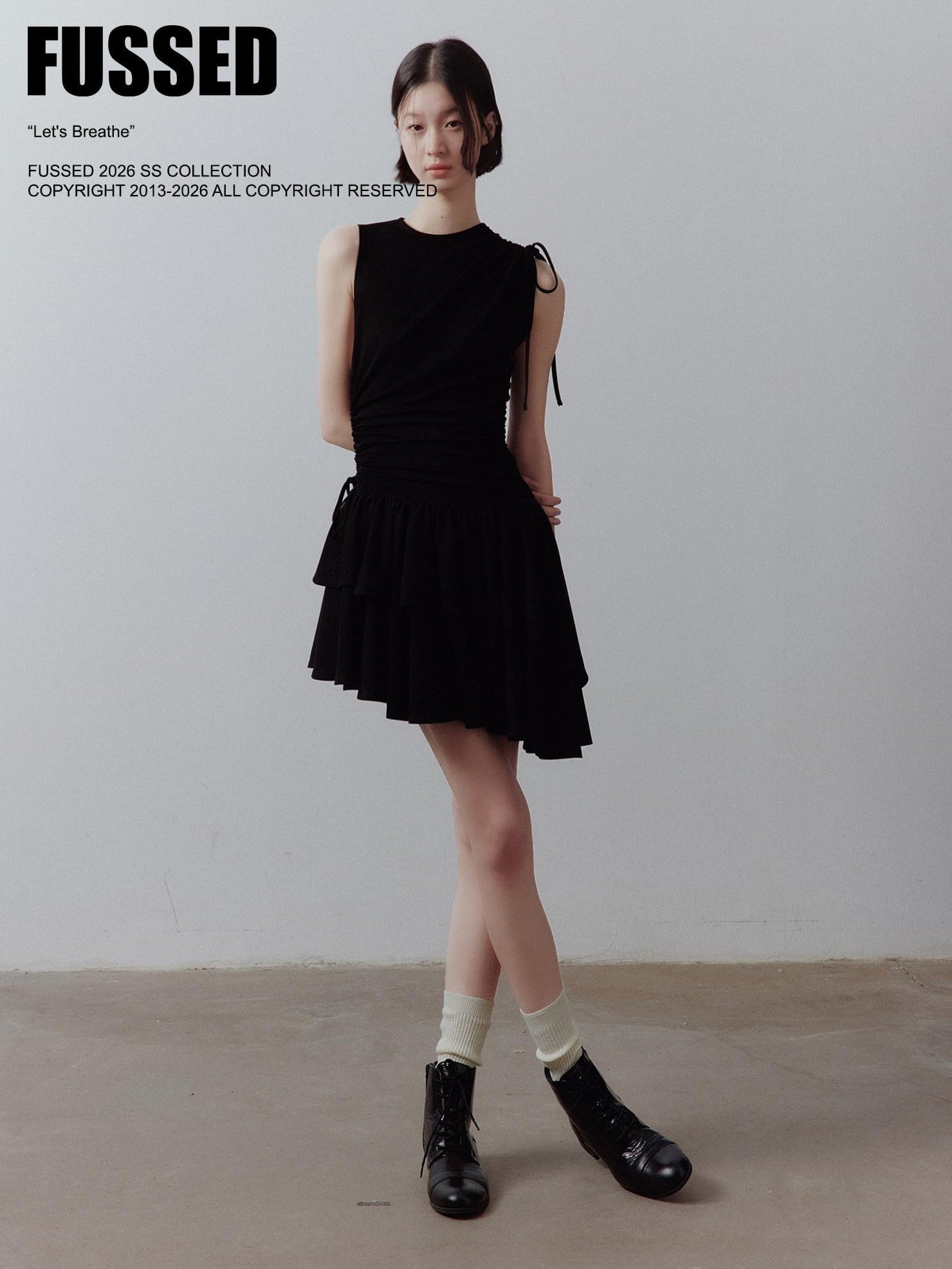 FUSSED Asymmetrical Pleated Knit Women&