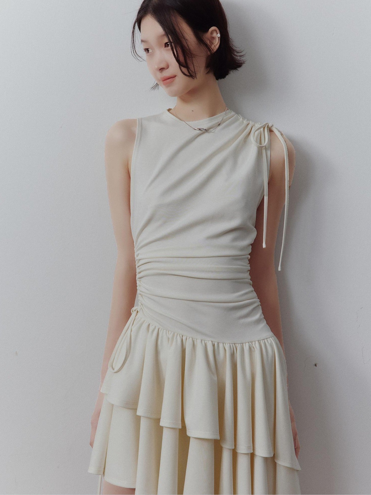 FUSSED Asymmetrical Pleated Knit Women&