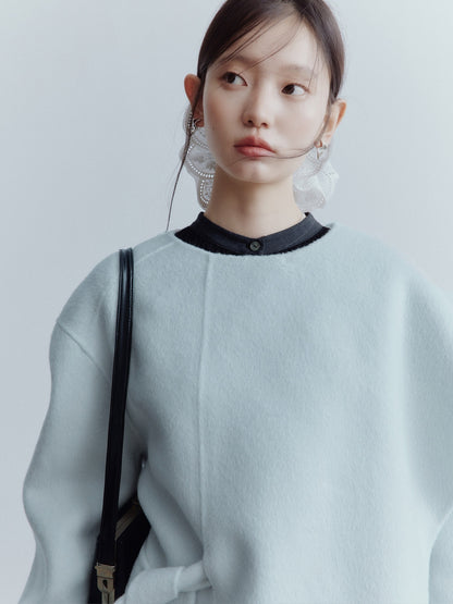 FUSSED_Baby_Blue_Heavy_Deconstructed_Double_Faced_Shawl_Women&