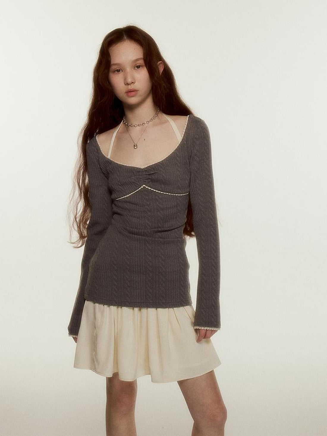FUSSED Ballet Lace Knit Top In Three Colors