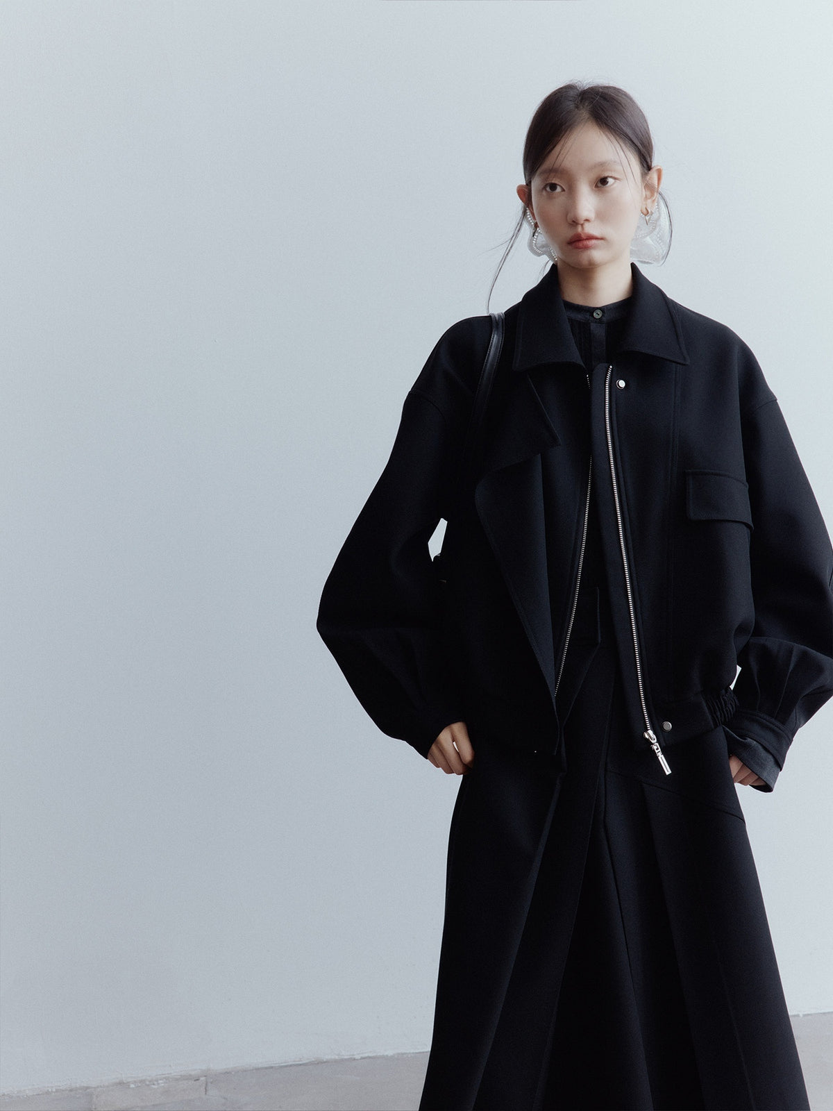 FUSSED Black Architectural Deconstructed Oversized Vintage Women&