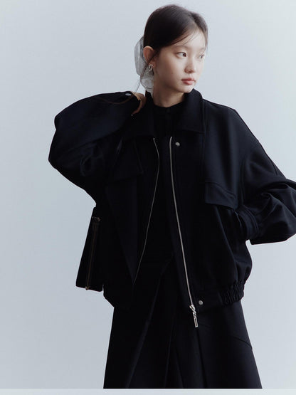 FUSSED Black Architectural Deconstructed Oversized Vintage Women&