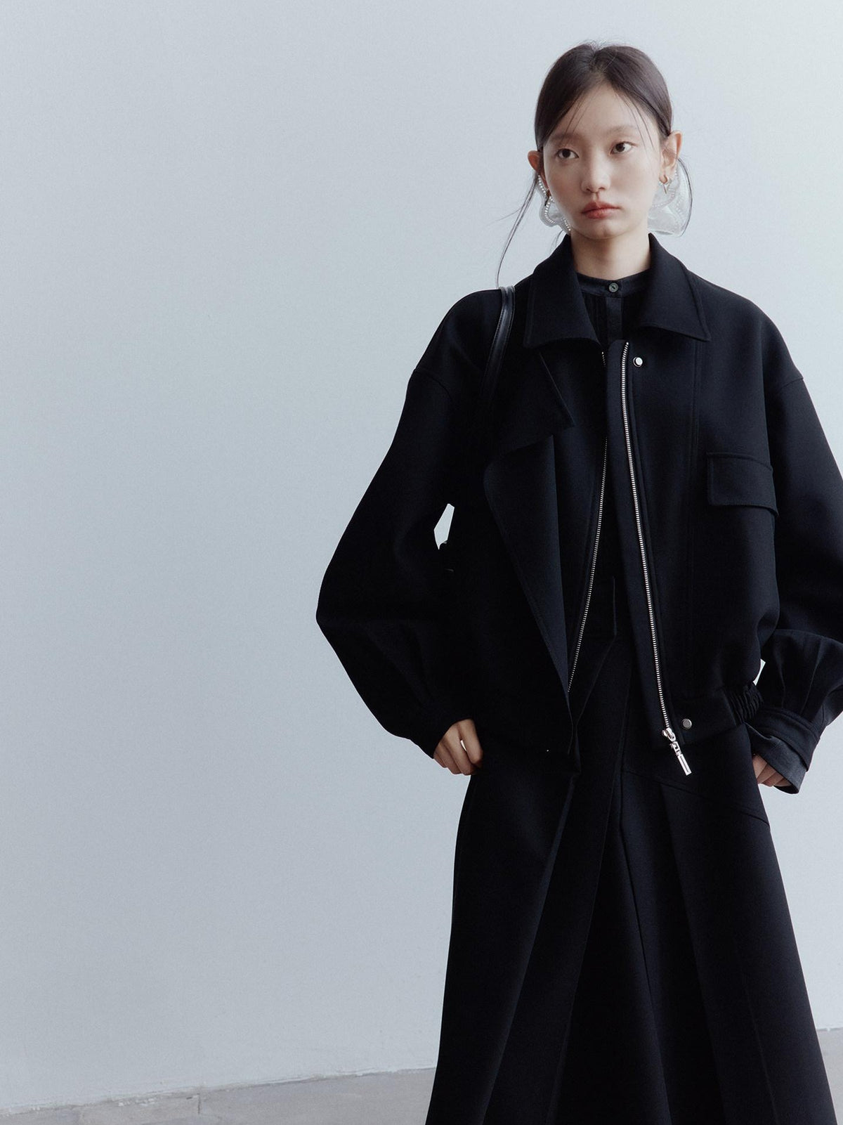 FUSSED Black Architectural Deconstructed Oversized Vintage Women&
