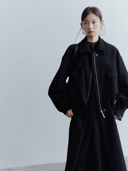 FUSSED Black Architectural Deconstructed Oversized Vintage Women&