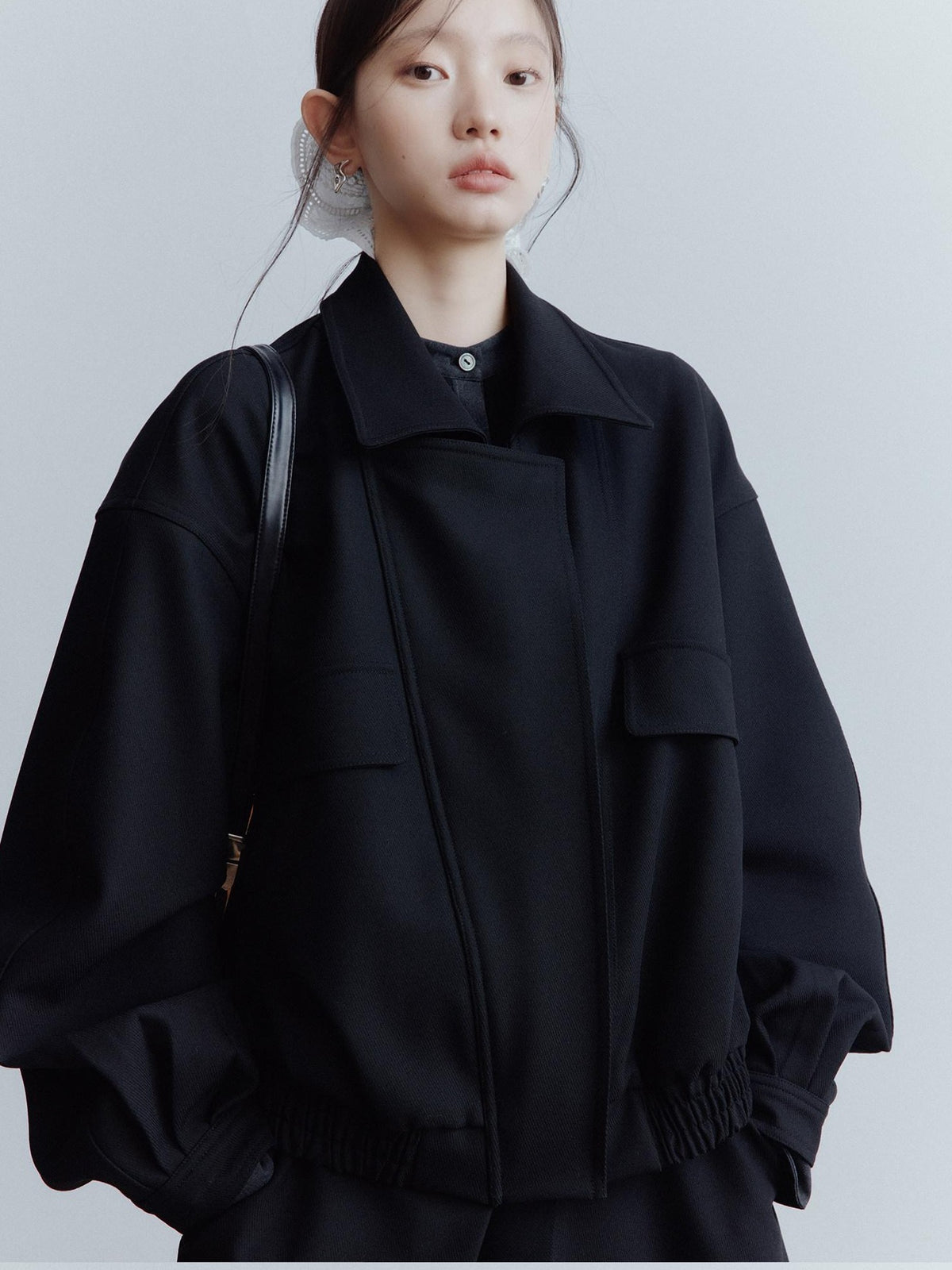 FUSSED Black Architectural Deconstructed Oversized Vintage Women&