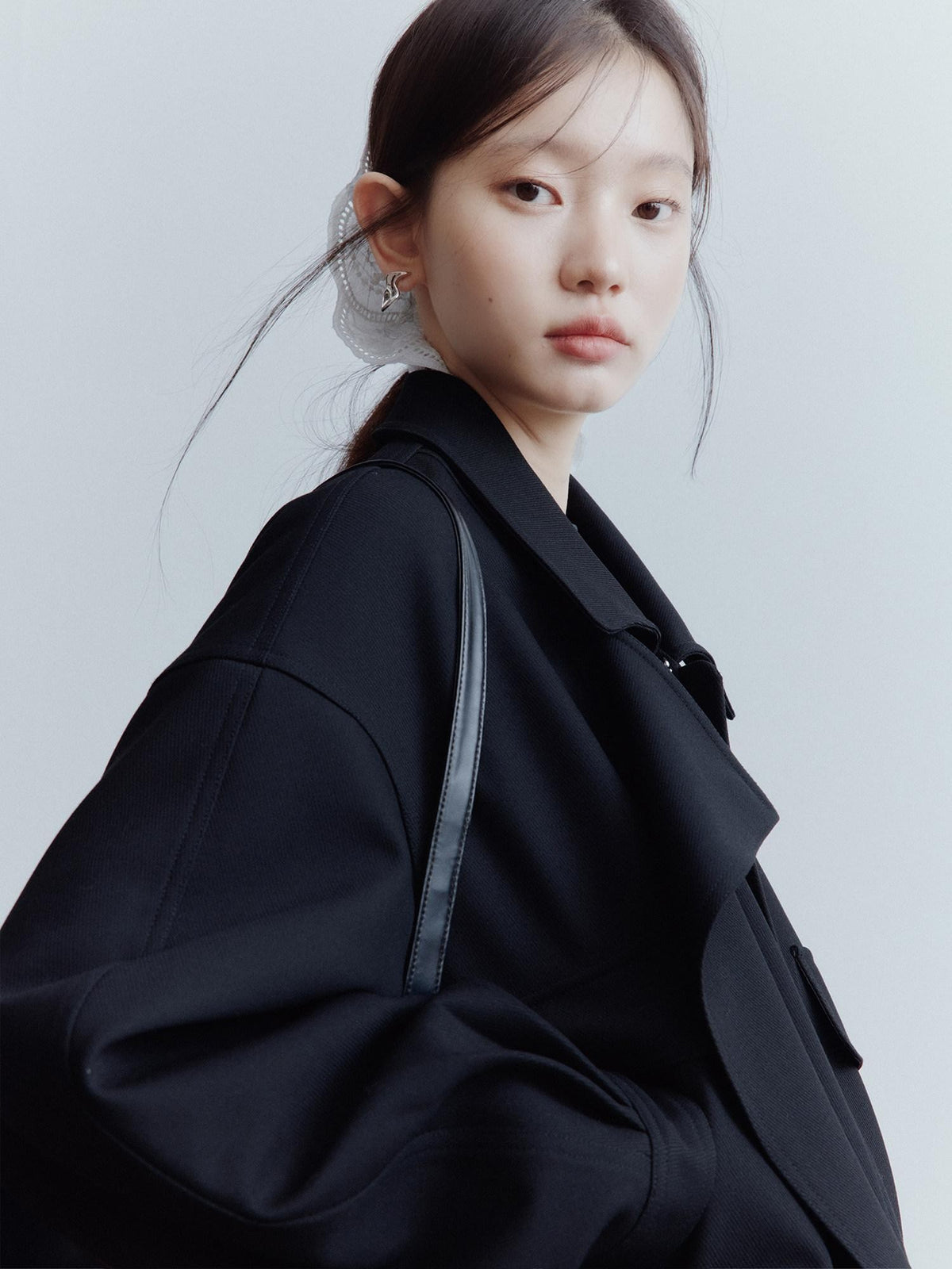 FUSSED Black Architectural Deconstructed Oversized Vintage Women&