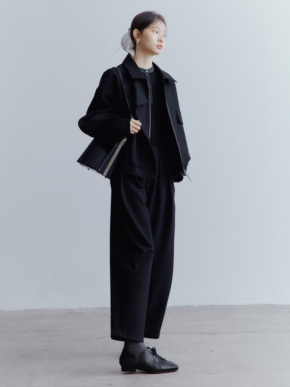 FUSSED Black Architectural Deconstructed Oversized Vintage Women&
