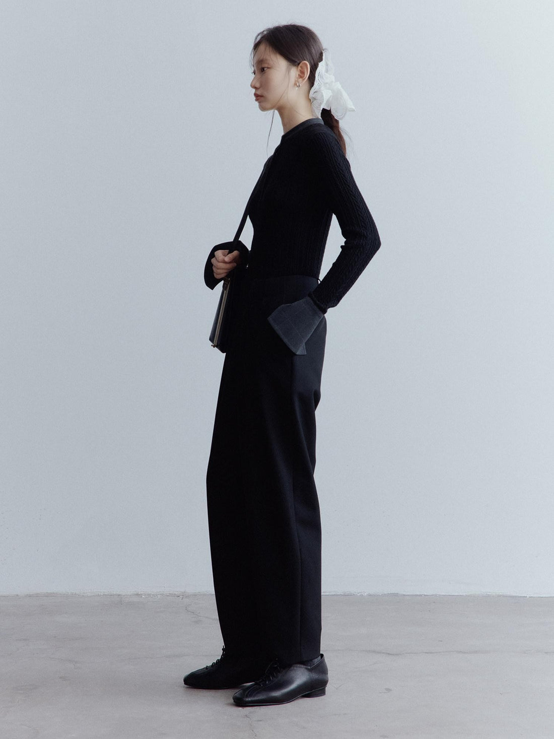 FUSSED Black Cocoon Relaxed Dandy Scholarly Artistic Women&