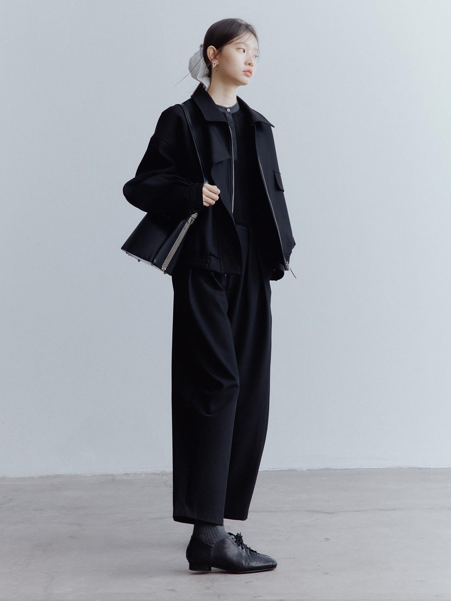 FUSSED Black Cocoon Relaxed Dandy Scholarly Artistic Women&