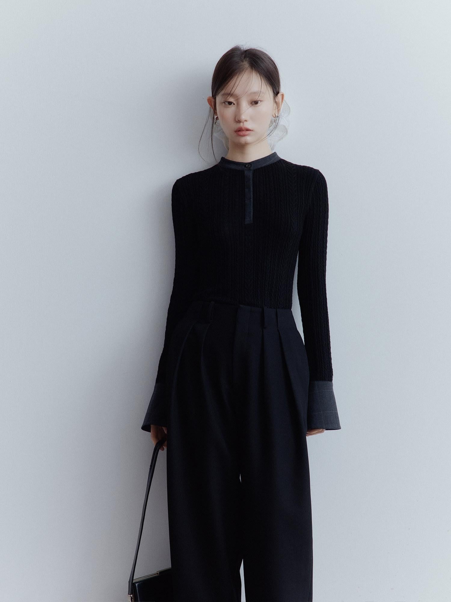 FUSSED Black Cocoon Relaxed Dandy Scholarly Artistic Women&