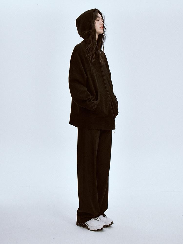 FUSSED Black Solid Relaxed Fit Women&