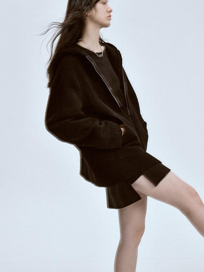 FUSSED Black Solid Relaxed Fit Women&
