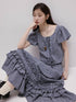FUSSED_Blue_White_Vichy_Check_Tie_Flutter_Sleeve_Women&