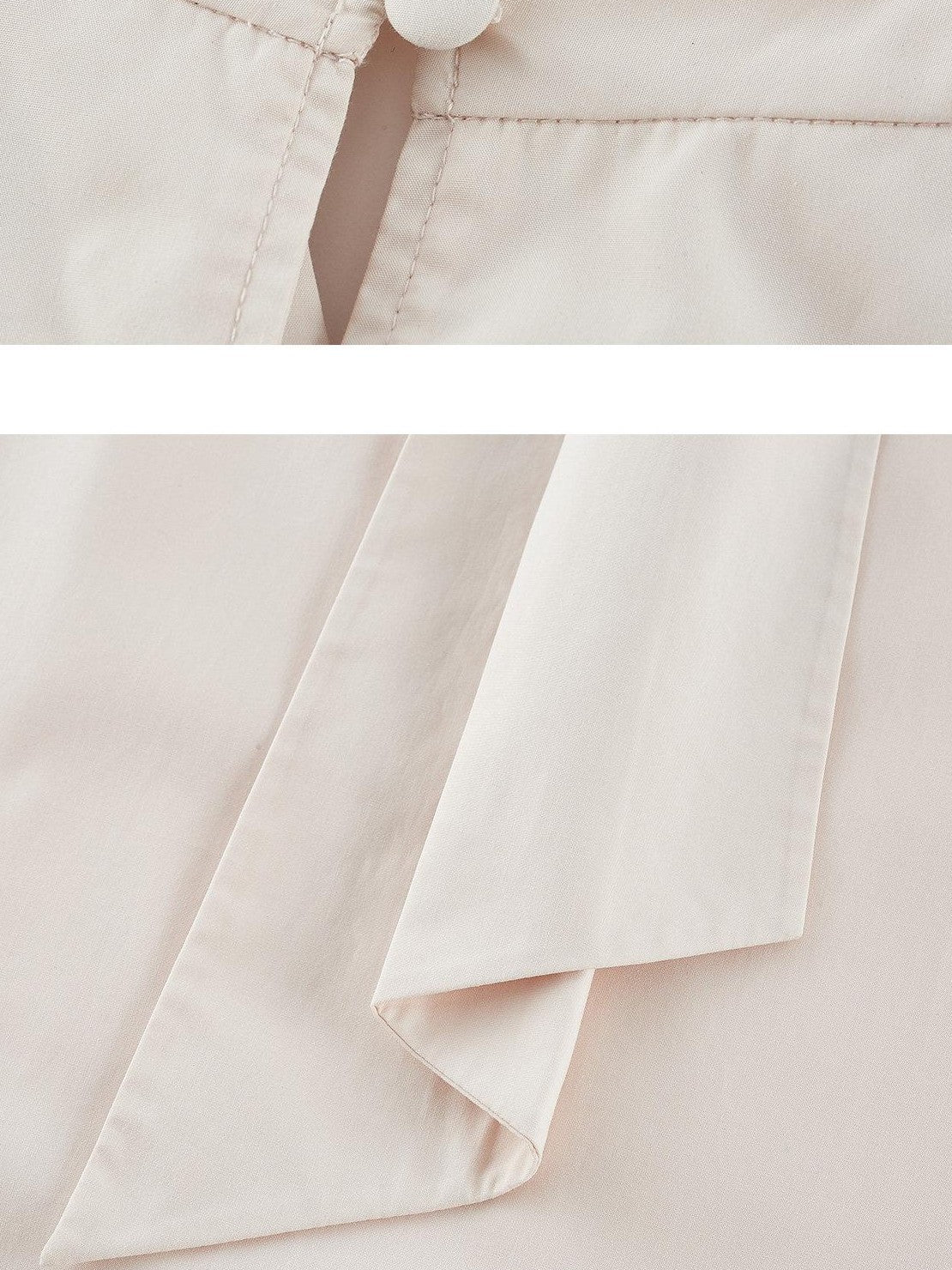 FUSSED Blush Scarf Collar Gathered Aline Women&