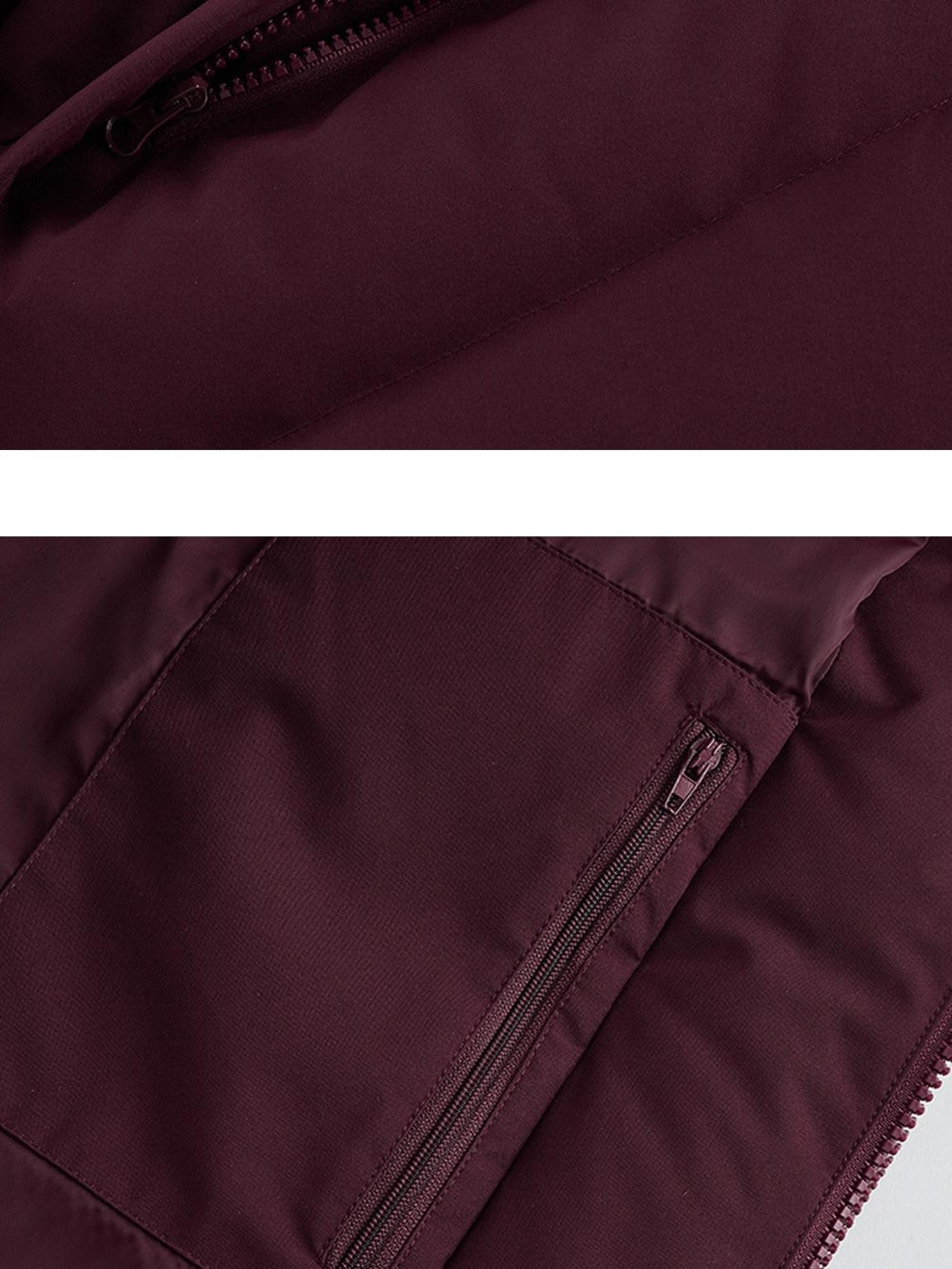 FUSSED Bordeaux 3 Proof Cropped Faux Layered Women&