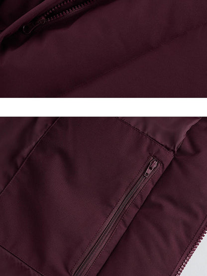 FUSSED Bordeaux 3 Proof Cropped Faux Layered Women&