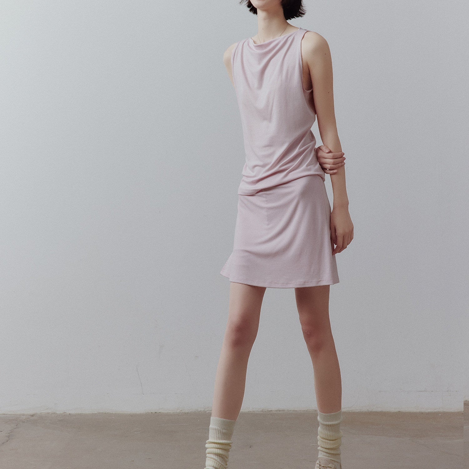 FUSSED_Breathable_Sheer_Draped_Bardot_Slimming_Women&