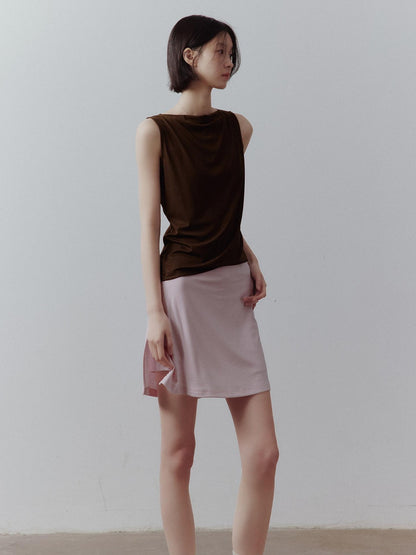 FUSSED Breathable Sheer Draped Bardot Slimming Women&