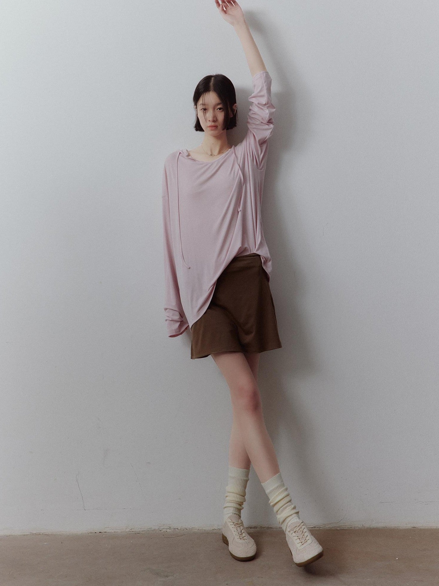 FUSSED Breathable Ultra Soft Hooded Drop Shoulder Midlength Women&