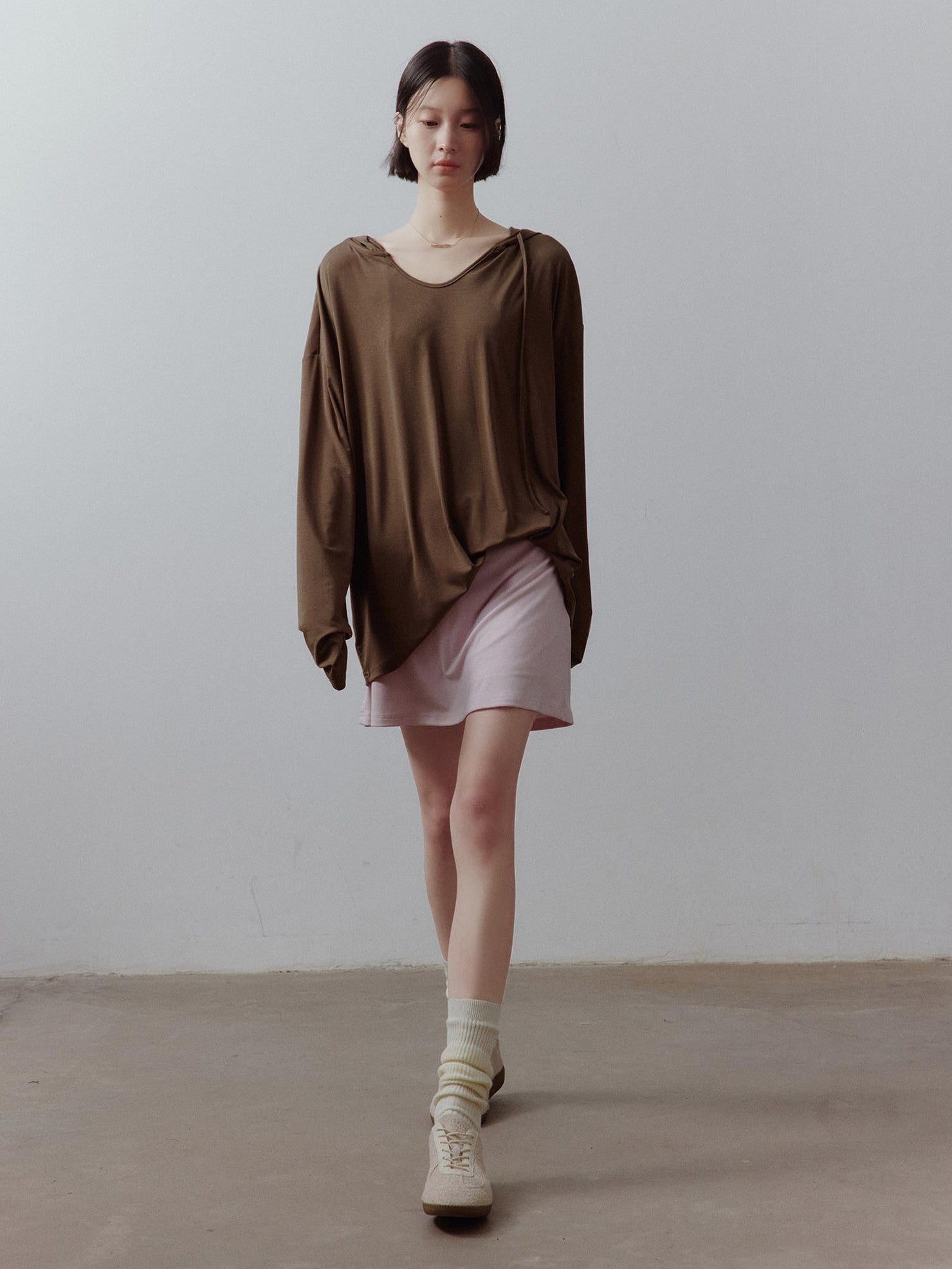 FUSSED Breathable Ultra Soft Hooded Drop Shoulder Midlength Women&