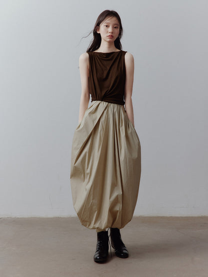 FUSSED_Bubble_Volume_Diagonal_Gathered_Pleated_Irregular_Tulip_Women&