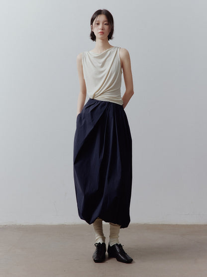 FUSSED_Bubble_Volume_Diagonal_Gathered_Pleated_Irregular_Tulip_Women&