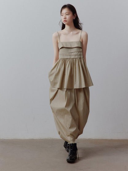 FUSSED Bubble Volume Diagonal Gathered Pleated Irregular Tulip Women&