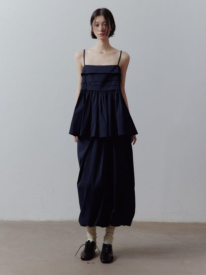 FUSSED Bubble Volume Diagonal Gathered Pleated Irregular Tulip Women&