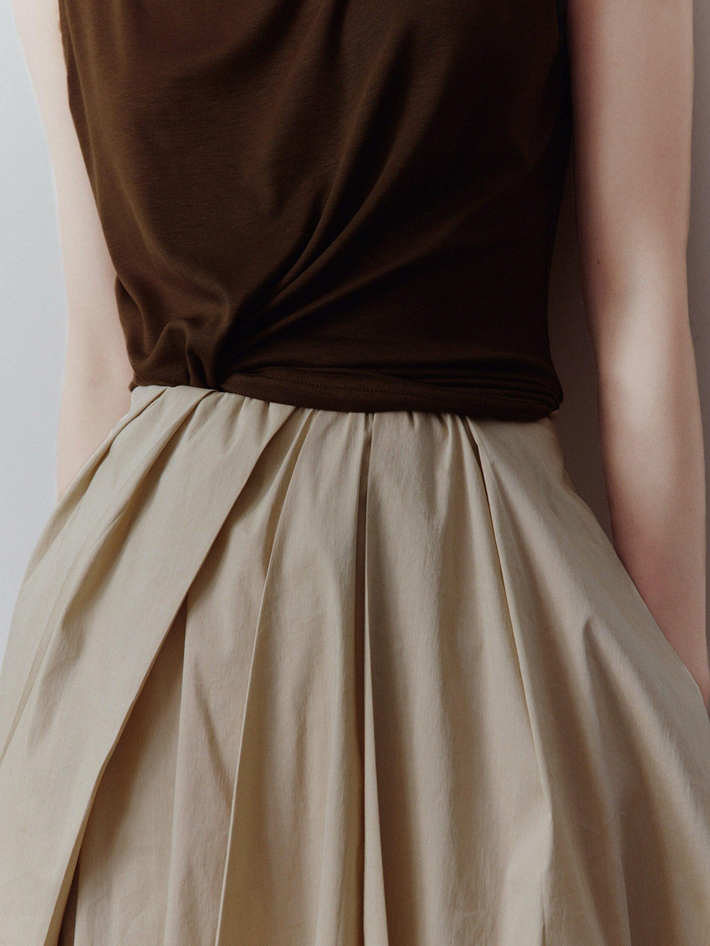 FUSSED Bubble Volume Diagonal Gathered Pleated Irregular Tulip Women&