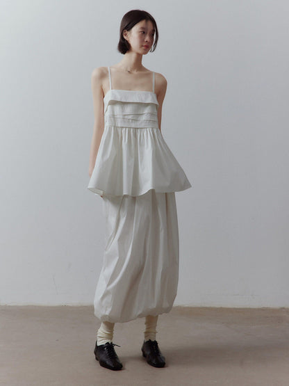 FUSSED Bubble Volume Diagonal Gathered Pleated Irregular Tulip Women&