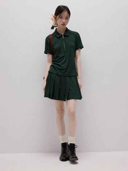 FUSSED_Cedar_Green_Boxy_Layered_Academy_Polo_Knit_Women&