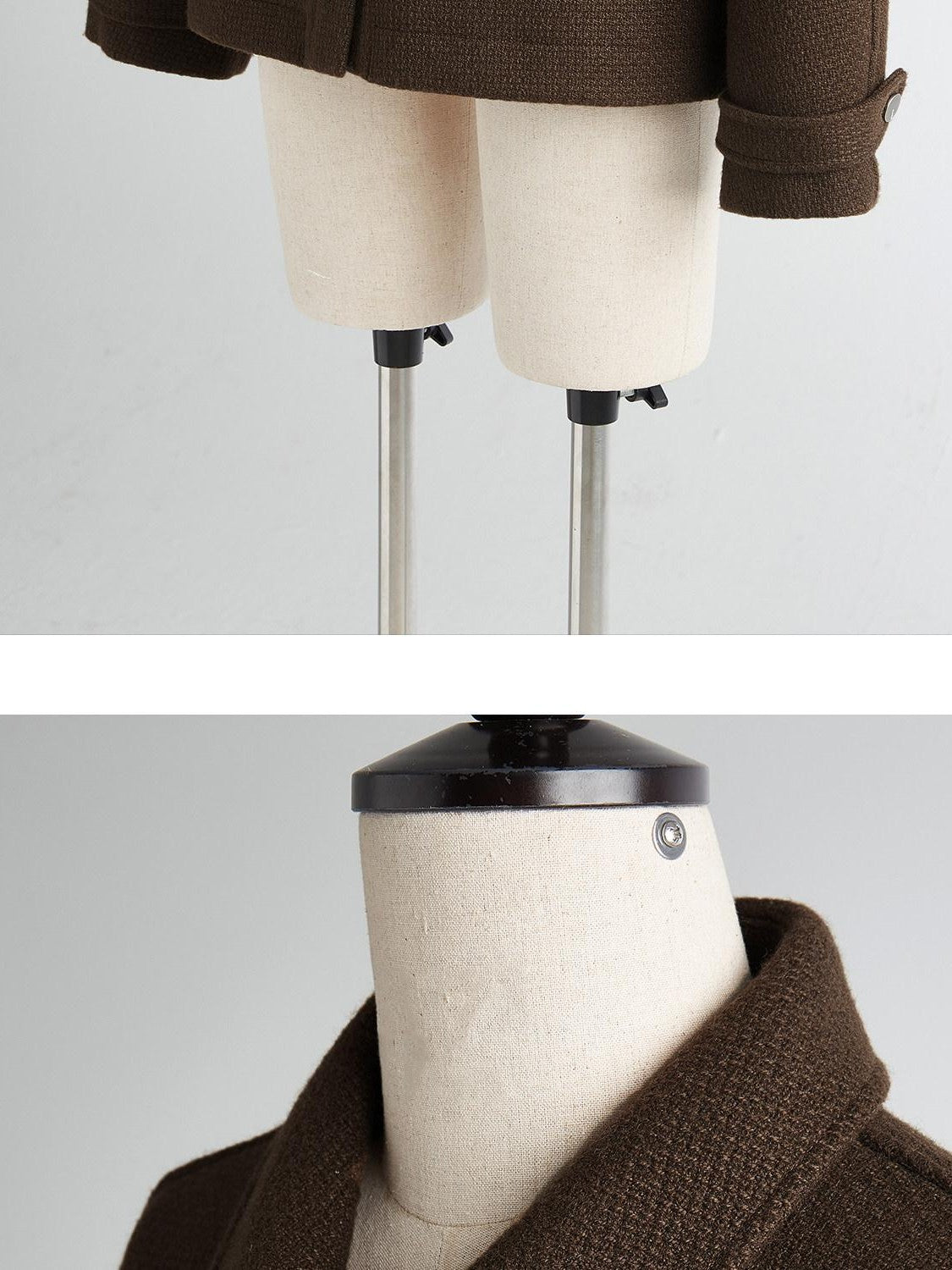 FUSSED Chocolate Brown Looped Wool Utility Women&