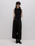 FUSSED_Classic_Black_Straight_Zipper_Mid_Low_Waist_Women&