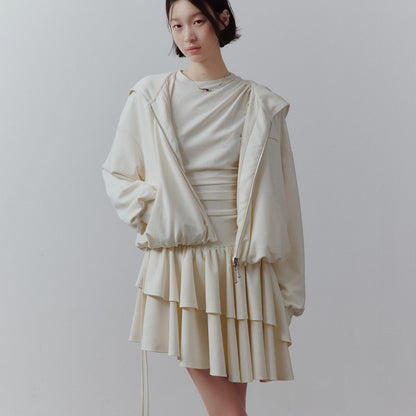 FUSSED Cloud Bubble Sandwash Fluffy Cropped Pocket Drop Shoulder Women&