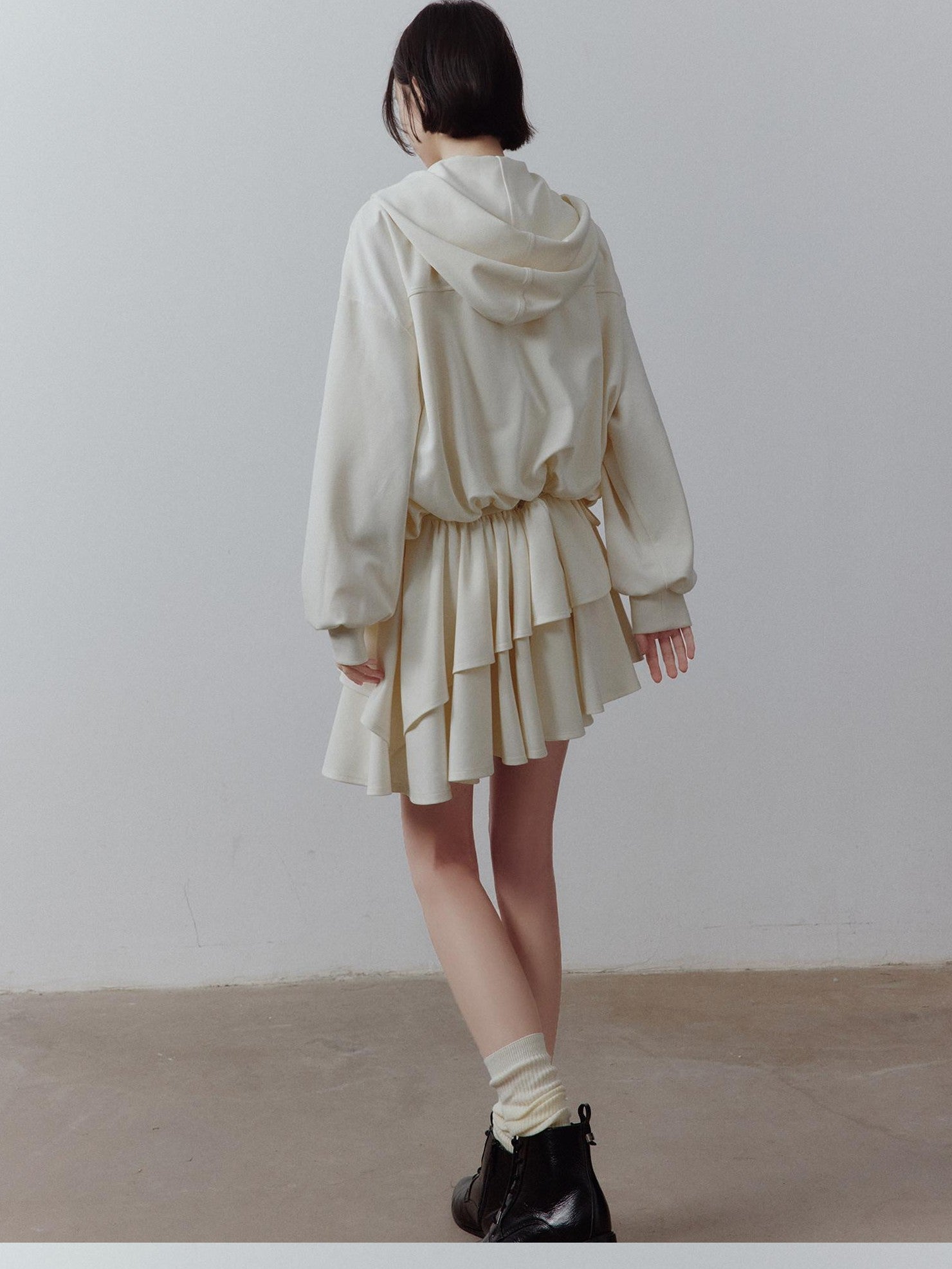 FUSSED Cloud Bubble Sandwash Fluffy Cropped Pocket Drop Shoulder Women&