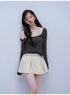 FUSSED_Colorblock_Slim_Fit_U_Neck_Lyocell_Women&