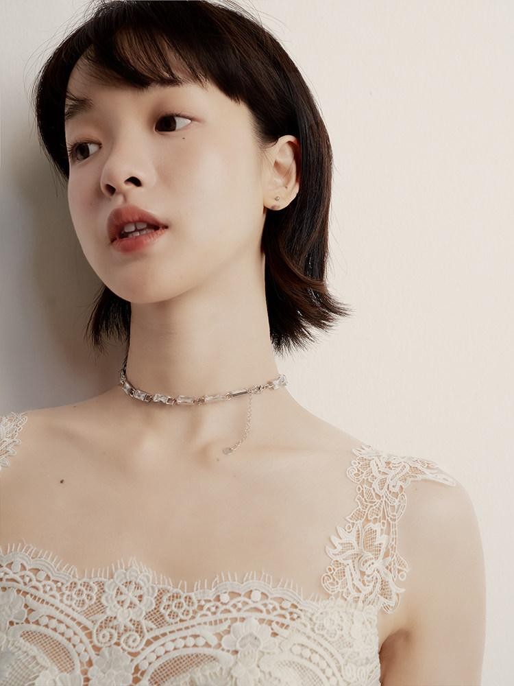 FUSSED Cream 3d Embroidery Lace Panel Women&