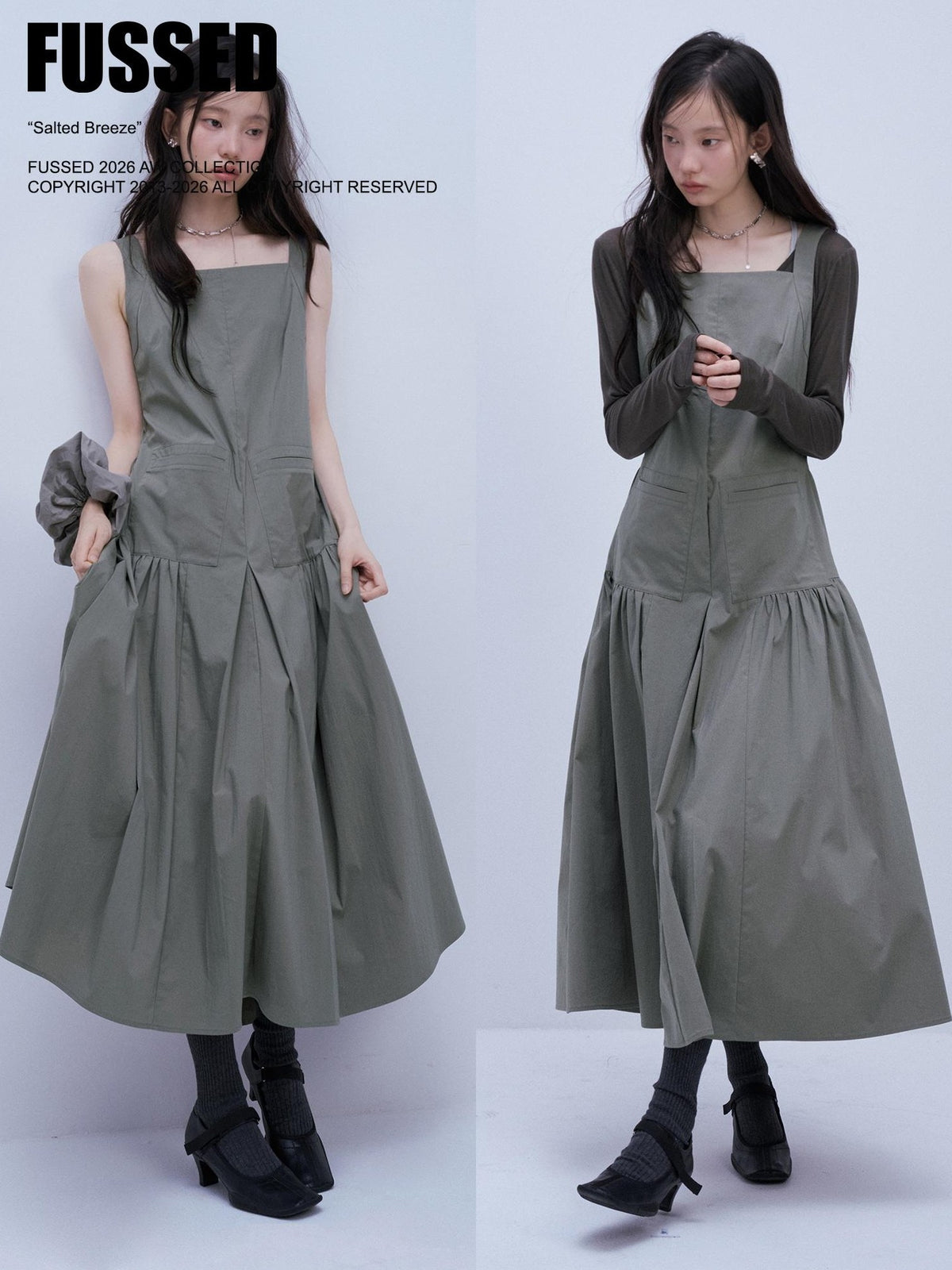 FUSSED Crinkled Texture Deconstructed Spliced Utility Women&