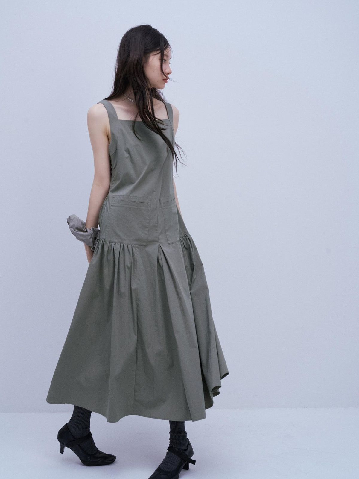 FUSSED Crinkled Texture Deconstructed Spliced Utility Women&
