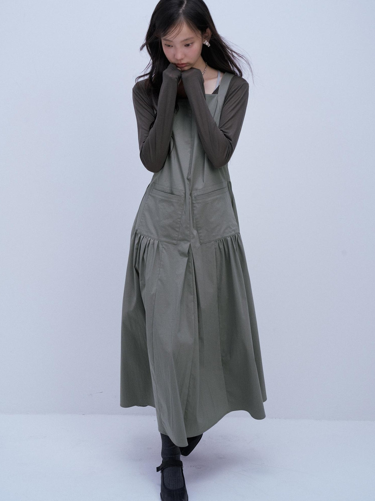 FUSSED Crinkled Texture Deconstructed Spliced Utility Women&