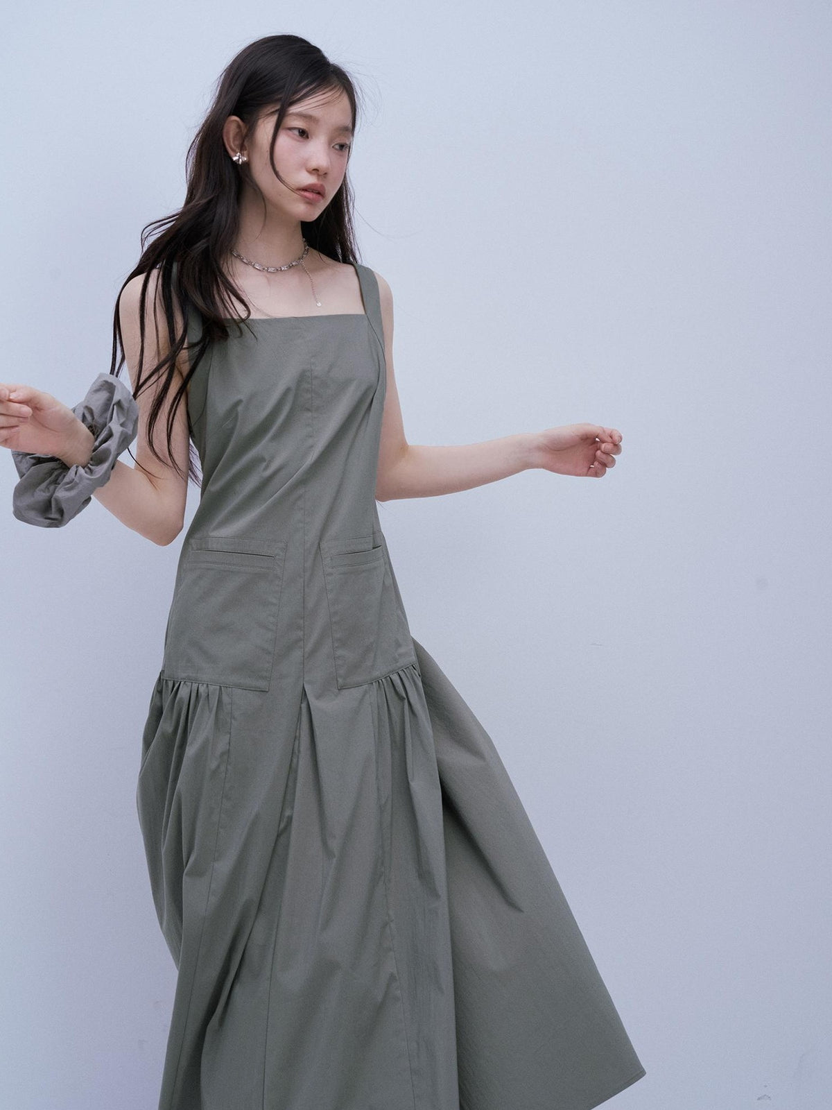 FUSSED Crinkled Texture Deconstructed Spliced Utility Women&