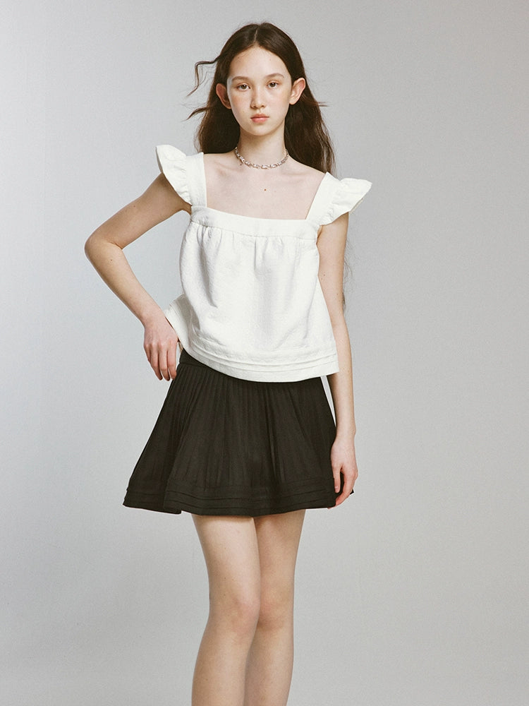 FUSSED_Cupid_Puff_Sleeve_Top_With_Pleated_Hem_MISSTT