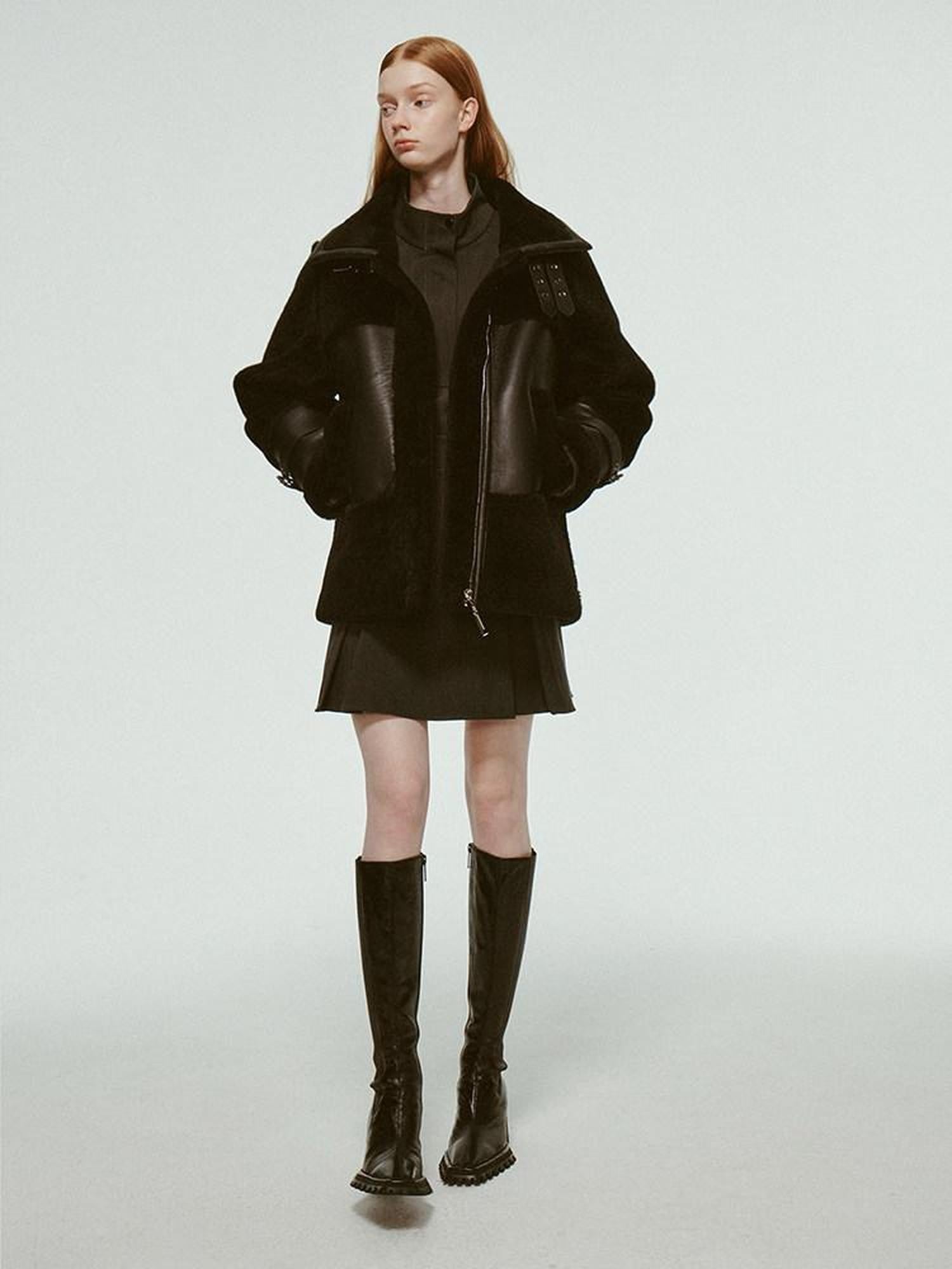 FUSSED Dark Luxe Lambswool Patchwork Women&