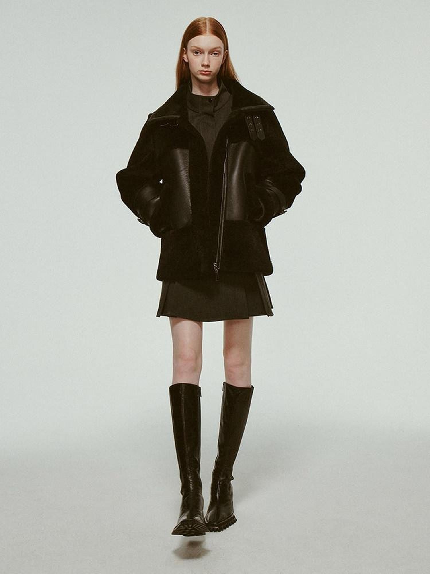 FUSSED Dark Luxe Lambswool Patchwork Women&