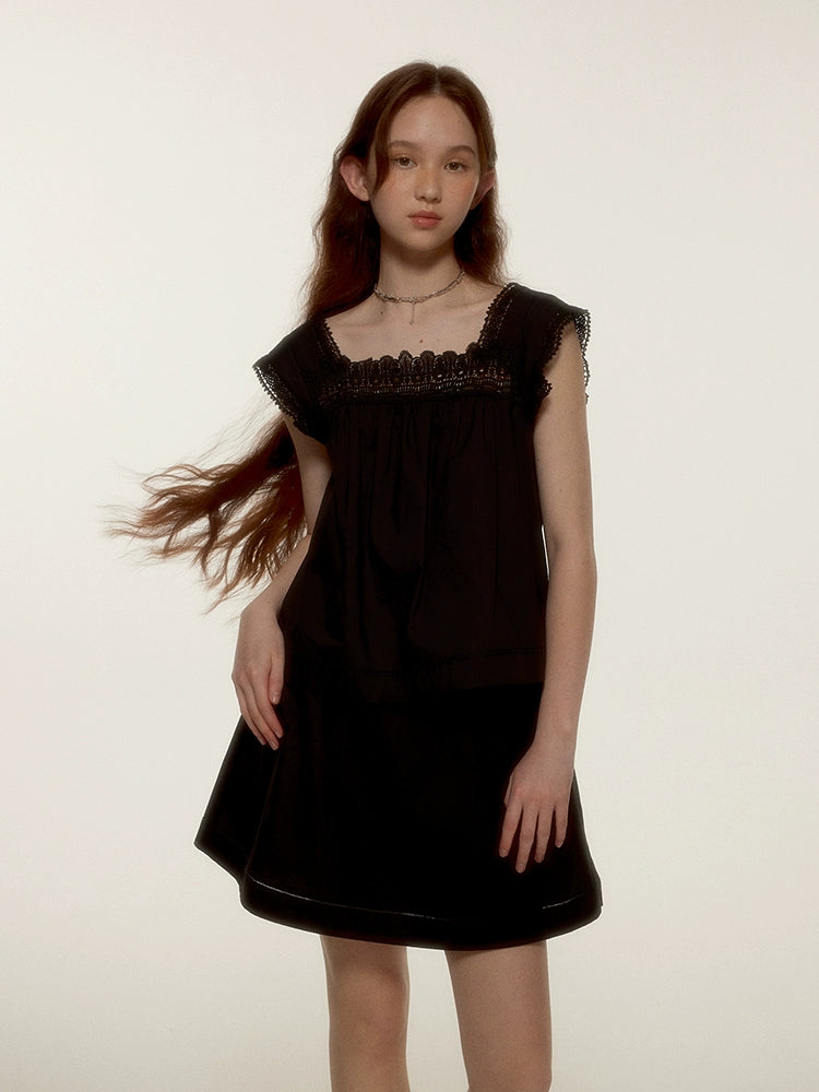 FUSSED_Dark_Night_Lace_Trimmed_Cutout_Peplum_Dress_MISSTT