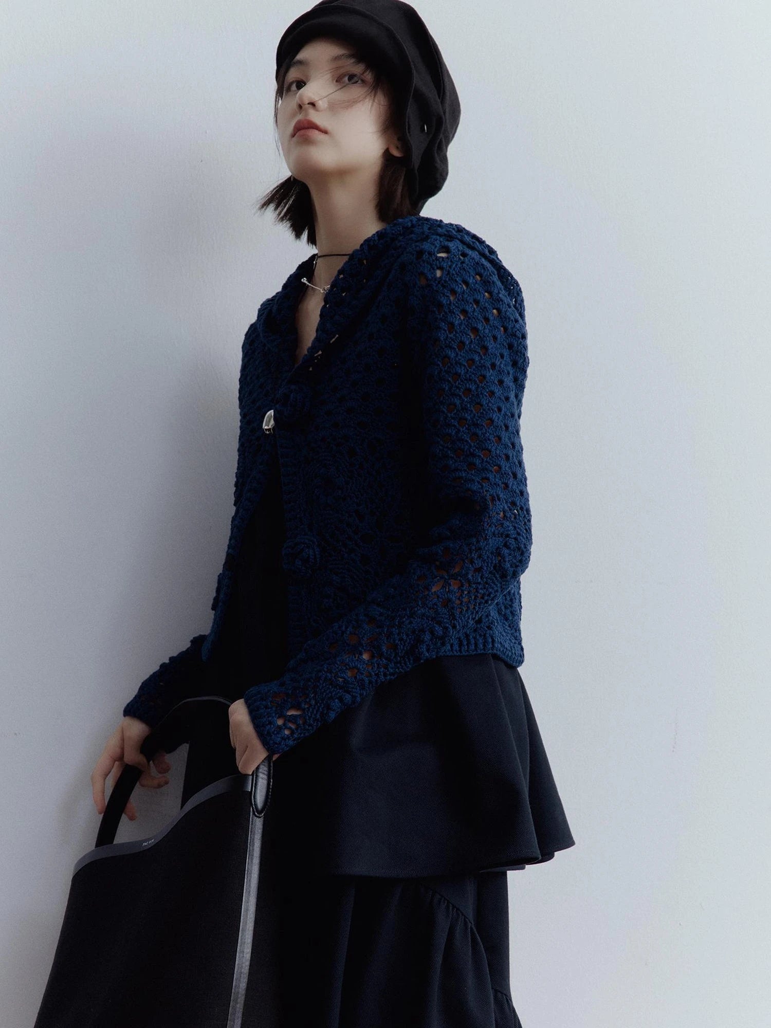 Deconstructed Linen Newsboy Cap With Adjustable Brim