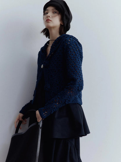 Deconstructed Linen Newsboy Cap With Adjustable Brim