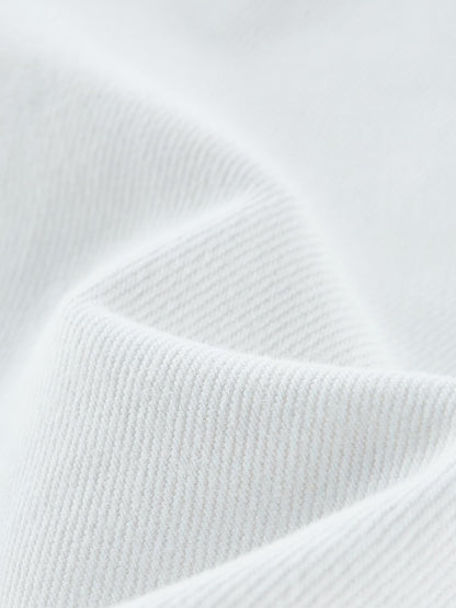 FUSSED Deconstructed Split Stand Collar Pure Cotton Women&
