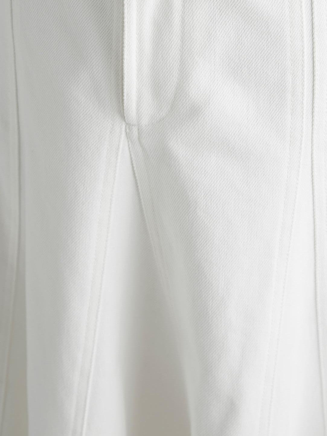 FUSSED Deconstructed Structured White Cotton Fishtail Women&